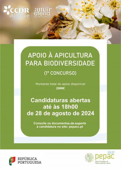 APOIOS AOS APICULTORES: Apresentação de candidaturas à intervenção C.1.1.6 «Apoio à apicultura para a biodiversidade» no âmbito do Plano Estratégico da Política Agrícola Comum (PEPAC) APOIOS AOS APICULTORES: Apresentação de candidaturas à intervenção C.1.1.6 «Apoio à apicultura para a biodiversidade» no âmbito do Plano Estratégico da Política Agrícola Comum (PEPAC)