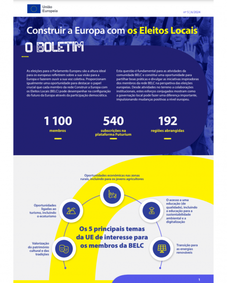 Boletim Construir a Europa com os Eleitos Locais 