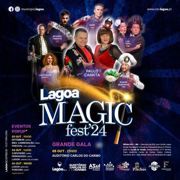 Festival Internacional de Magia - Lagoa Magic Fest'24 de 03 a 05 de outubro