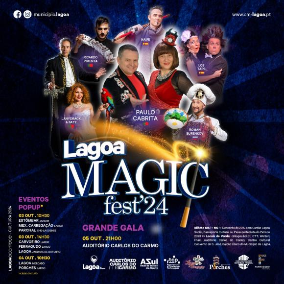 Festival Internacional de Magia - Lagoa Magic Fest'24 de 03 a 05 de outubro Festival Internacional de Magia - Lagoa Magic Fest'24 de 03 a 05 de outubro