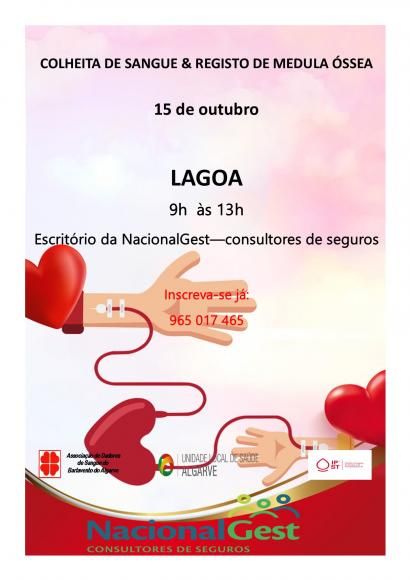 Colheita de Sangue e Registo de Medula &Oacute;ssea