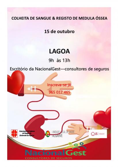 Colheita de Sangue e Registo de Medula Óssea Colheita de Sangue e Registo de Medula Óssea