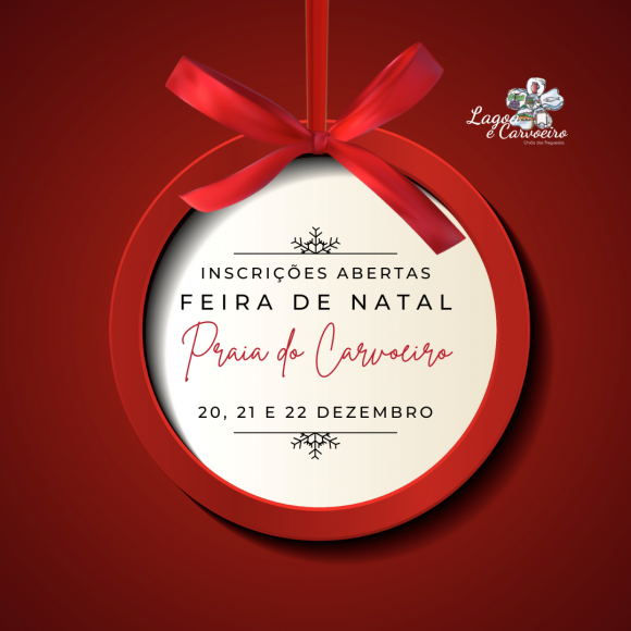 Feira de Natal na Praia do Carvoeiro - Inscri&ccedil;&otilde;es abertas