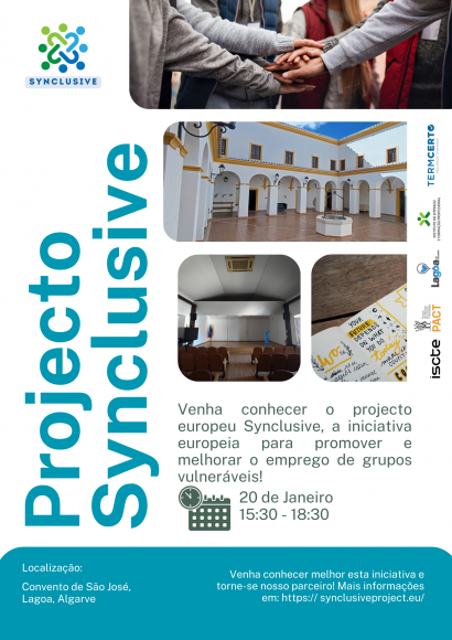 SYNCLUSIVE a 20 de janeiro no Convento de S. José – Lagoa SYNCLUSIVE a 20 de janeiro no Convento de S. José – Lagoa