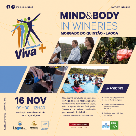 Mind&Body in Wineries – Evento no Morgado do Quintão, Lagoa Mind&Body in Wineries – Evento no Morgado do Quintão, Lagoa