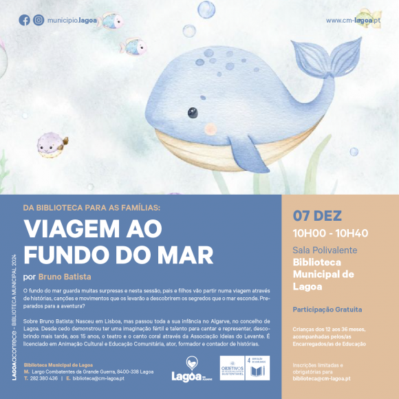 Da Biblioteca para as Famílias: "Viagem ao Fundo do Mar" Da Biblioteca para as Famílias: "Viagem ao Fundo do Mar"