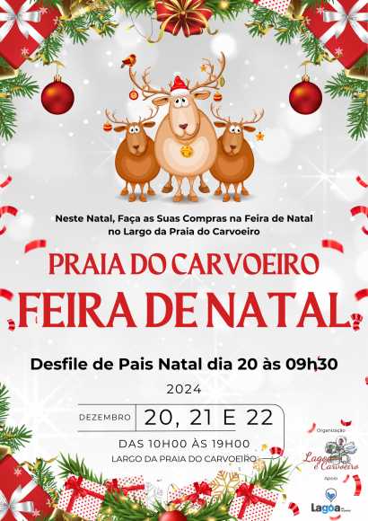 Fa&ccedil;a as Suas Compras na Feira de Natal no Largo da Praia do Carvoeiro!