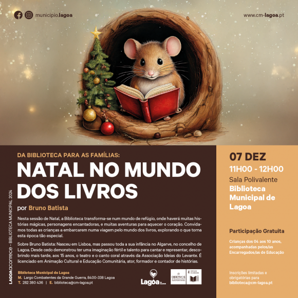 Natal no Mundo dos Livros na Biblioteca Municipal de Lagoa