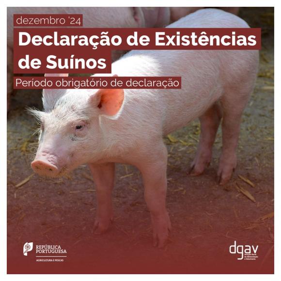 Declaração de existências de suínos Declaração de existências de suínos