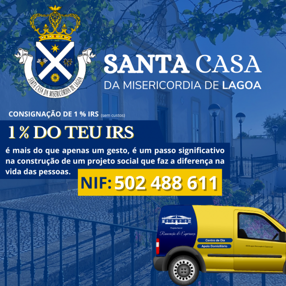 Consigna&ccedil;&atilde;o do IRS 2025 Santa Casa da Miseric&oacute;rdia de Lagoa