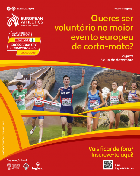 Queres viver o Europeu de Corta-Mato por dentro? Junta-te como volunt&aacute;rio!