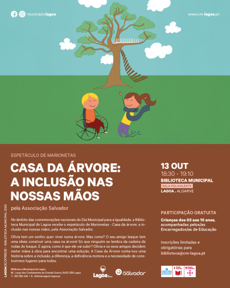 Espet&aacute;culo de Marionetas na Biblioteca Municipal de Lagoa