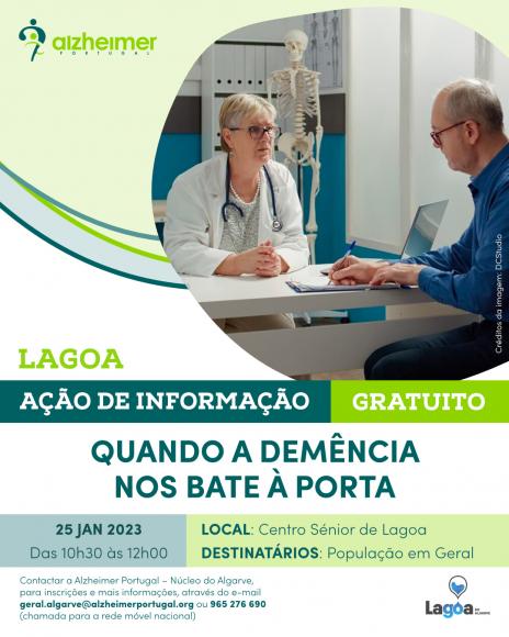 "Quando a Demência nos bate à porta" esclarecida em Lagoa e Carvoeiro "Quando a Demência nos bate à porta" esclarecida em Lagoa e Carvoeiro