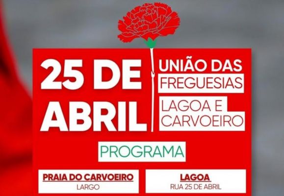 Comemora&ccedil;&otilde;es 25 de Abril em Lagoa e Praia do Carvoeiro