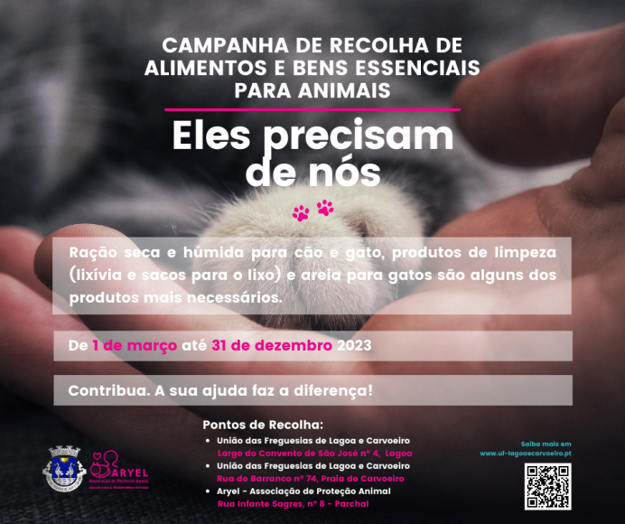 II Campanha de Recolha e Bens Essenciais para Animais II Campanha de Recolha e Bens Essenciais para Animais