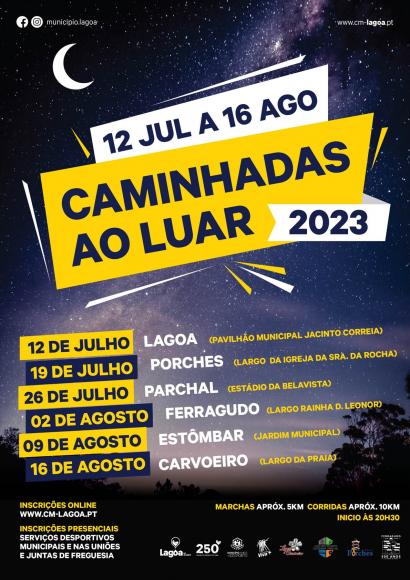 Caminhadas ao Luar inicia em Lagoa já no próximo dia 12 de julho Caminhadas ao Luar inicia em Lagoa já no próximo dia 12 de julho
