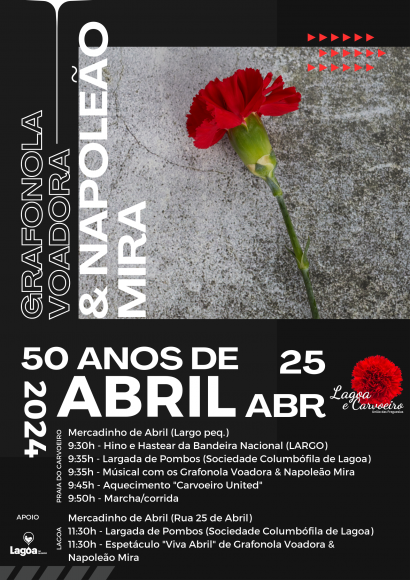 Comemorações dos 50 anos do 25 de abril em Lagoa e Praia do Carvoeiro Comemorações dos 50 anos do 25 de abril em Lagoa e Praia do Carvoeiro