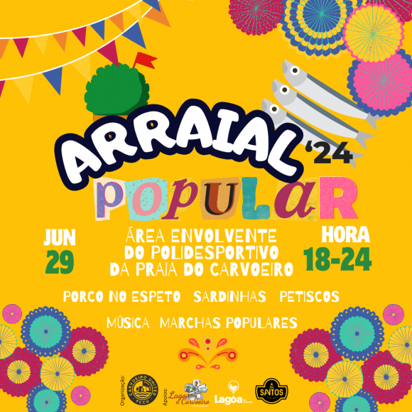 Arraial Popular 2024 na Praia do Carvoeiro